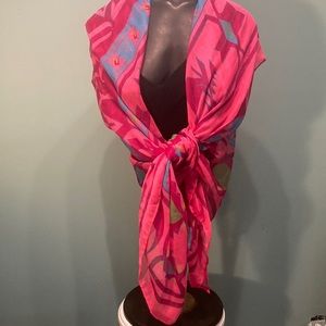 Pot Pink Scarf or Wrap for Summer